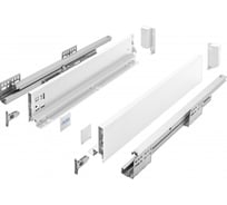 Выдвижной ящик GTV AXIS PRO L-400 мм, низкий H-86 мм, белый PB-AXISPRO-KPL400A1