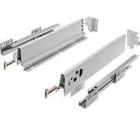 Выдвижной ящик GTV Модерн Бокс push to open L-400 низкий H-83 мм, серый PB-D-P2O400A