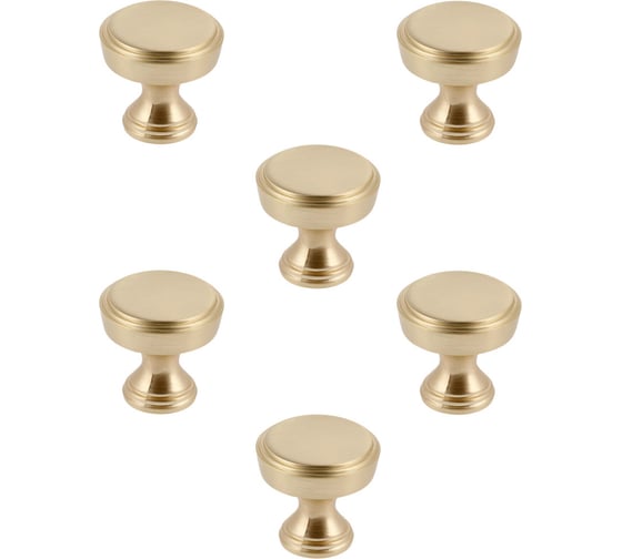 Ручка GTV SONET, брашированное золото, комплект 6 шт. GZ-SONET-1-18-K 1