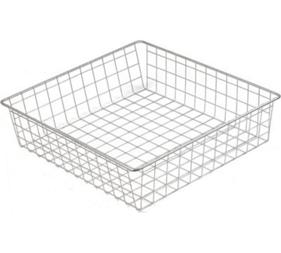 Выдвижная корзина GTV 60IV (555x485x200), в модуль 600 мм, белая, без направляющих KO-SR200-60-10 1
