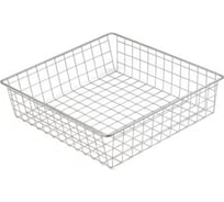 Выдвижная корзина GTV 40IV (355x485x200), в модуль 400 мм, белая, без направляющих KO-SR200-40-10