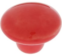 Ручка кнопка ТУНДРА BOWL Ceramics 002, d=38, керамическая, красная 2772157