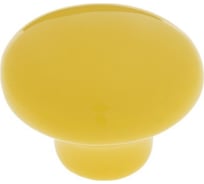 Ручка кнопка ТУНДРА Ceramics 002, керамическая, желтая 2772159