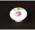 Ручка кнопка ТУНДРА FLOWER Ceramics 004, d=38, керамическая, белая с рисунком 3639415 2