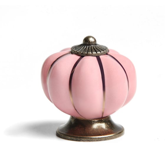Ручка кнопка ТУНДРА PEONY Ceramics 001, керамическая, пудровый 4320359 1