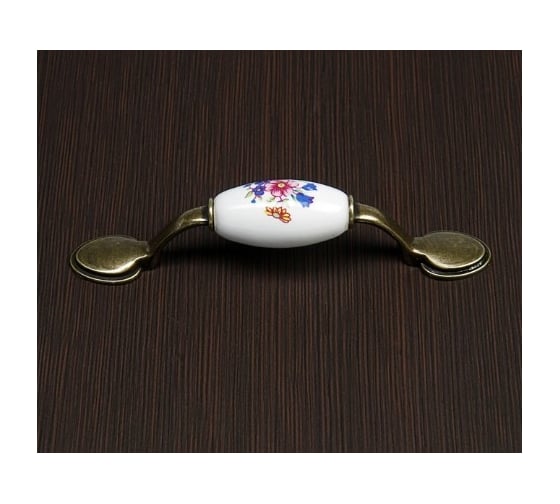 Ручка скоба ТУНДРА Ceramics 013 LIGHT, 76 мм, керамическая, цвет бронза 4676283