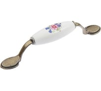 Ручка скоба ТУНДРА Ceramics 013 LIGHT, 96 мм, керамическая, цвет бронза 4676284