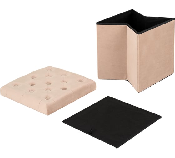 Складной мягкий пуфик My Interno бежевый MY-211108-BEIGE