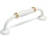 Ручка скоба ТУНДРА PC176BL LIGHT, м/о 96 мм, цвет белый с золотом 4676298 1