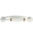 Ручка скоба ТУНДРА PC176BL LIGHT, м/о 96 мм, цвет белый с золотом 4676298 2