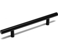 Ручка рейлинг ТУНДРА облегченная, d=12 мм, м/о 128 мм, цвет черный 4686573