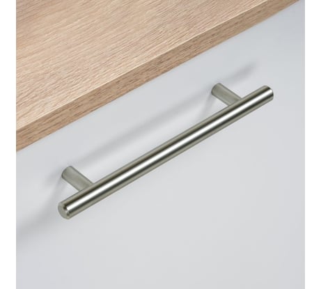 Ручка рейлинг ТУНДРА d=10 мм, м/о 96 мм, цвет сатиновый никель 1866220