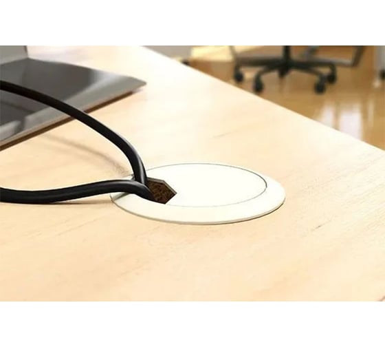 Заглушка Кабель-канала Mebax D 60мм белый 00-00002662