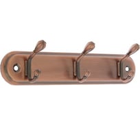 Вешалка ТУНДРА 3-х местная KV303AC, цвет медь 3816879