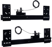 Комплект направляющих для поворотных дверей ТУНДРА L=400 мм., H=35 мм. 9113712