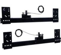 Комплект направляющих для поворотных дверей ТУНДРА L=500 мм., H=35 мм. 9113714