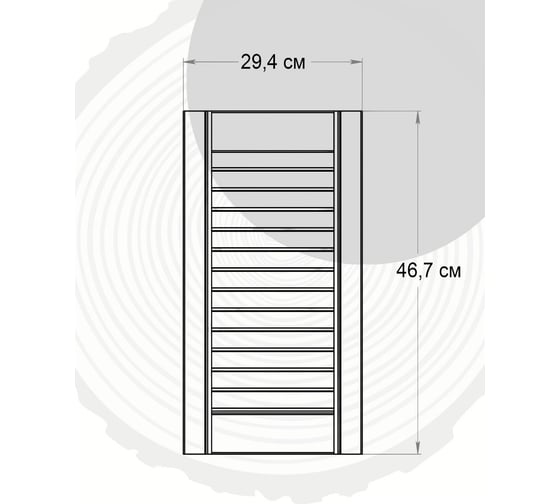 Жалюзийная дверь Timber&Style 294x467 TSDZ2944671