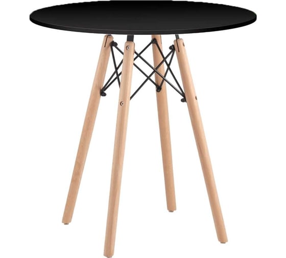 Обеденный стол Ridberg dsw eames черный, 70 см 1211750