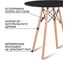 Обеденный стол Ridberg dsw eames черный, 70 см 1211750 3