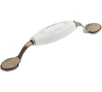 Ручка скоба ТУНДРА CASTLE Ceramics 012 LIGHT, 96 мм, керамическая, цвет бронза 4676286