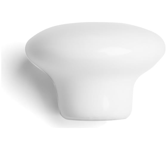 Ручка-кнопка ТУНДРА BOWL Ceramics 002, керамическая, белая 2772153
