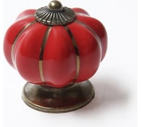 Ручка-кнопка ТУНДРА PEONY Ceramics 001, керамическая, красная 2768100