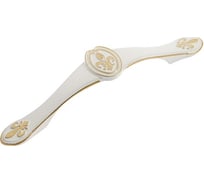 Ручка-скоба ТУНДРА PC174, 96 мм, цвет белый с золотым 4676287