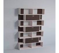 Удобный стеллаж МК Мама ус-4 светлый/темный 101482