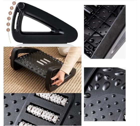 Подставка для ног Homium Proffi, черный, регулируемая высота-2 footrest05