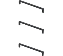 Ручка GTV BAGIO 320 мм, черный матовый, комплект 3 шт UZ-BAGIO-320-20M-K