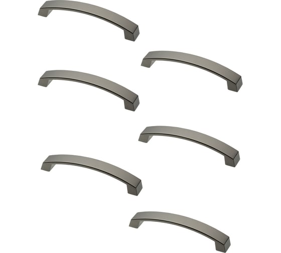 Ручка GTV UZ G1-128-13 шлифованный титан, комплект 6 шт UZ-G1-128-13-K
