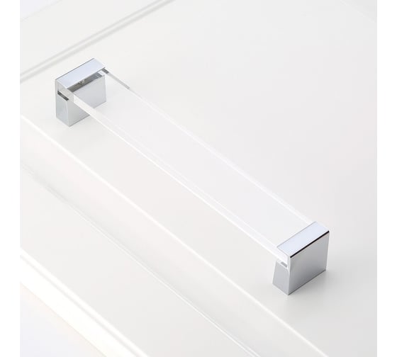 Ручка GTV акриловая прозрачная OLIVA UZ-O160PR, хром UZ-O160PR-01