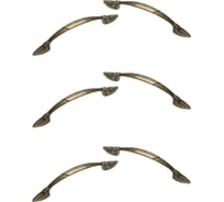 Ручка GTV VINCENZA 96 мм, старое золото, комплект 6 шт UZ-VINCE-96-04-K