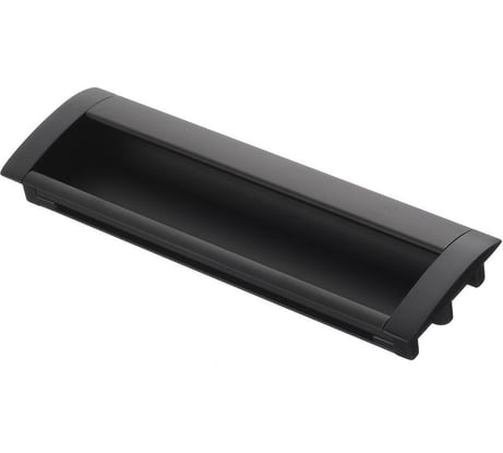 Алюминиевая мебельная ручка GTV UA-OO-326/128 черный матовый UA-00-326128-20M