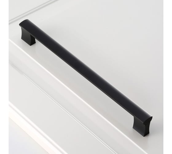 Алюминиевая мебельная ручка GTV UA-B0-311/224 черный матовый UA-B0-311224-20M
