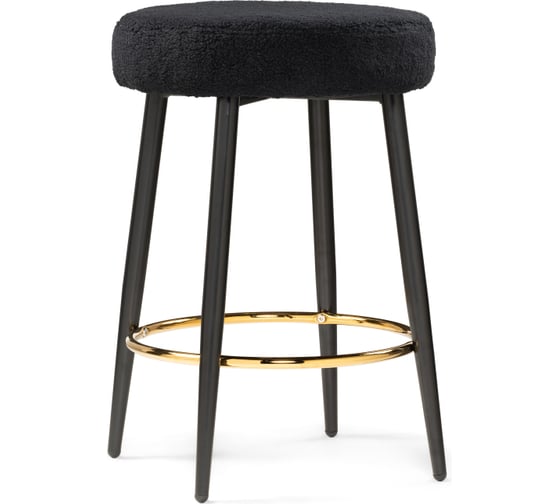 Барный стул Woodville plato black fabric 15420