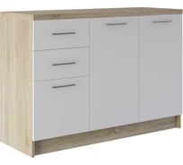 Комод Woodville трог сонома / белый 506984