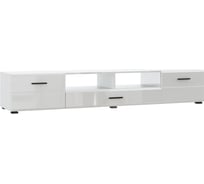 ТВ-тумба Woodville shine 200 белая / белый глянец 412548