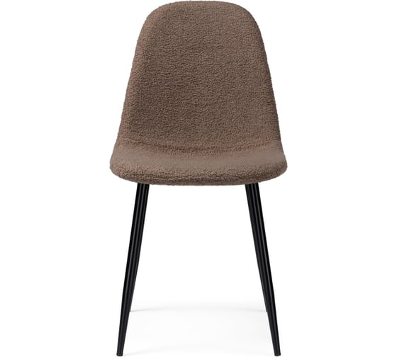 Стул Woodville на металлокаркасе lilu dark brown / black 15422