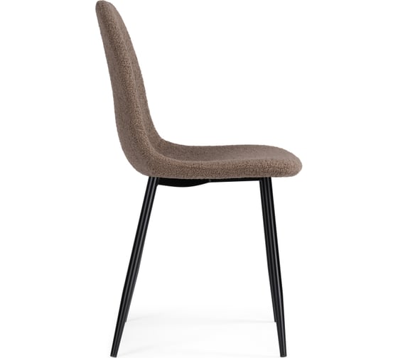 Стул Woodville на металлокаркасе lilu dark brown / black 15422