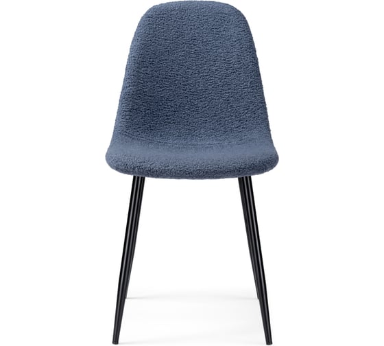 Стул Woodville на металлокаркасе lilu dark blue / black 15421