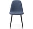 Стул Woodville на металлокаркасе lilu dark blue / black 15421 2