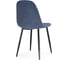 Стул Woodville на металлокаркасе lilu dark blue / black 15421 4