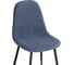Стул Woodville на металлокаркасе lilu dark blue / black 15421 5