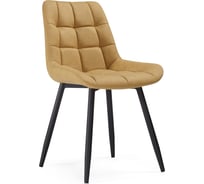 Стул Woodville на металлокаркасе челси к горчичный graf 6 / черный 553575