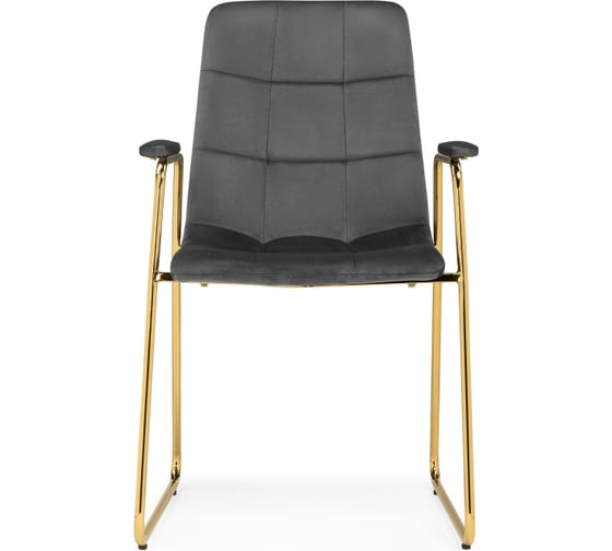 Стул Woodville на металлокаркасе lana dark grey / gold 15543