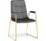 Стул Woodville на металлокаркасе lana dark grey / gold 15543 1