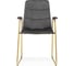 Стул Woodville на металлокаркасе lana dark grey / gold 15543 2
