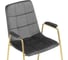 Стул Woodville на металлокаркасе lana dark grey / gold 15543 5