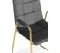 Стул Woodville на металлокаркасе lana dark grey / gold 15543 6